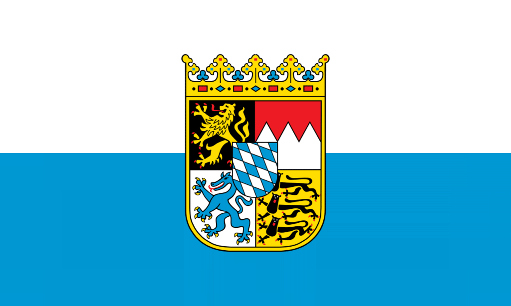 VONFAHNE Bayern mit Wappen