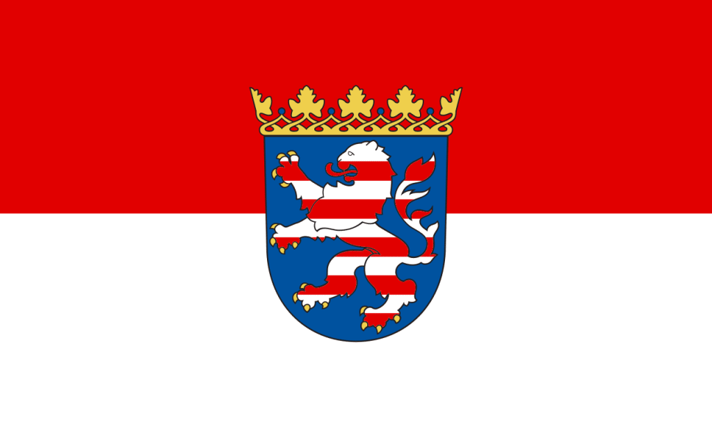 VONFAHNE Hessen mit Wappen