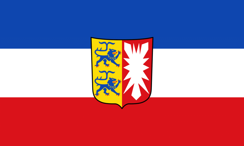 VONFAHNE Schleswig-Holstein mit Wappen